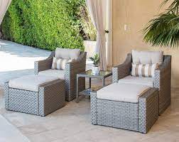 Windsor 9 piece outdoor patio dining set. Solaura Patio Sofa Sets 5 Piece Outdoor Furniture Set Brown Wicker Lounge Chair Ottoman With Neutral Beige Olefin Fiber Cushions Glass Coffee Side Table Amazon In Furniture