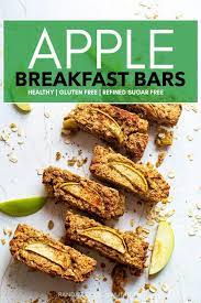 Healthy Apple Breakfast Bars No Sugar Randa Nutrition Recipe Delicious Snacks Recipes Recipes Healthy Breakfast Recipes