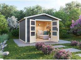 Haus & garten garten gartenlauben & überdachungen gartenhäuser karibu trundholm 3 mit sd 535,5 x 204 cm. Karibu Gartenhaus Carlos Satteldach Witterungsschutz Tur Mit 3 Lichtausschnitten Lidl De