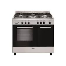 Glem Cuisiniere 3 Foyer Bruleur Gaz Convection Naturelle Inox 90x60cm