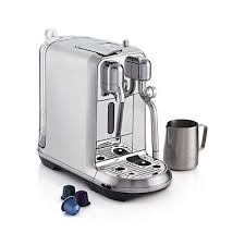 All you do is pop in the capsule, press a button, and the machine scans the information and follows marching orders like cup size (you can choose from five options!), temperature, and flow rate. Nespresso By Breville Creatista Plus Reviews Crate And Barrel