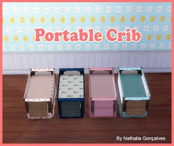 So i love playing with cc cribs because the base game bassinet is so hideous, but i've been struggling to find an updated hidden crib mod. Portable Crib At Nathalia Sims Sims 4 Updates