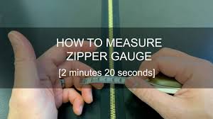 Check spelling or type a new query. How To Measure Zipper Gauge Size Youtube