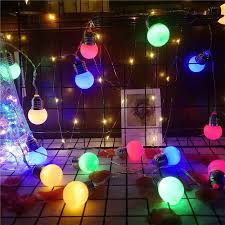 Renkli Ampul Led Isiklar Boyle Ledler Odalara Efsane Bir Hava Katiyor 2 Metre 10 Adet Ampullu 49 99 Tl Pil Ile Calismaktadir Sipar Led Ampul Lamba