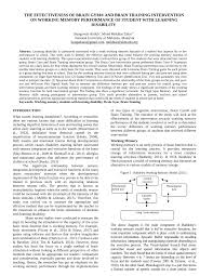 Lineman journeyman certificate of fitness. Pdf The Effectiveness Of Brain Gym And Brain Training Intervention On Working Memory Performance Of Student With Learning Disability