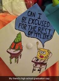 Can I Be Excused For The Rest Of My Life Funny Graduation Caps High School Graduation Cap Decoration Graduation Funny