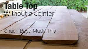 I'd definitely use wood conditioner for anything pine that you plan to stain. How To Make A Table Top Without A Jointer Youtube