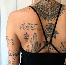 Tattoo Back Tattoo English Short Sentence Tattoo Spinal Tattoo Tattoo Quotes Meaningful Tattoo Creative Tattoo Person Neck Tattoo Boho Tattoos Back Tattoo