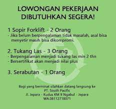 Maybe you would like to learn more about one of these? Lowongan Kerja Jepara Dan Sekitarnya 2018