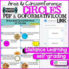 These formative assessment activities differ, but all deliver the same underlying benefits. Area Circumference Of Circles Distance Learning Practice Goformative Com