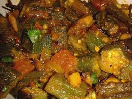 Indisch Bhindi Sabji Okra Gemuse Rezept Rezept Rezepte Orientalisches Essen Okra