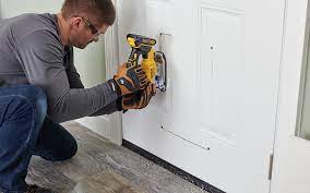 Draw a straight vertical line through the center of the line. Installing A Dog Door Www Macj Com Br
