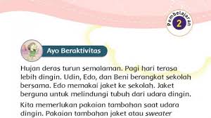 Kunci Jawaban Tema 5 Kelas 3 Sd Halaman 12 14 15 Buku Tematik Pembelajaran 2 Keadaan Cuaca Tribunnews Com Mobile