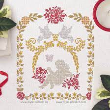 Hand embroidery, machine embroidery, and applique. Cross Stitch Machine Embroidery Design Cupid
