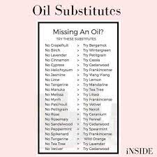 Oil Substitutes Cypress Essential Oil Oil Substitute Essential Oil Combinations