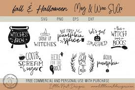 Download Fall And Halloween Mug And Wine Svg Bundle 348447 Svgs Design Bundles