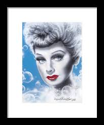 Lucille Ball Framed Print by Alicia Hayes