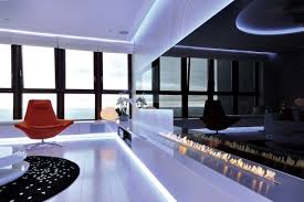 Modern apartment living room lighting. Magical Led Lighting Effects In A Modern Apartment In Poland Interior Design Ideas Ofdesign