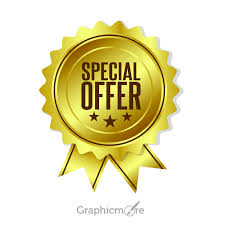 Learn more about vector graphics. Gold Special Offer Badge Design Free Vector Download