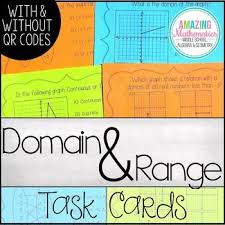 Domain And Range Task Cards Task Cards Math Problem Solving Strategies Linear Equations Activity
