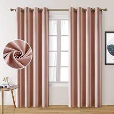 Our faux silk curtains add luxurious texture to your space. Amazon Com Homeideas 2 Panels Faux Silk Curtains Blush Pink Blackout Curtains For Bedroom 52 X 84 Inch Room Darkening Satin Drapes Curtains Thermal Insulated Blackout Window Indoor Curtains For Living Room Home Kitchen