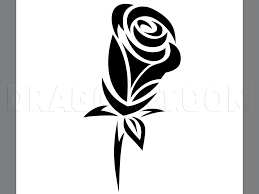 How To Draw A Tribal Rose Tattoo Step By Step Drawing Guide By Denthil45620 Dragoart Com There are 9 steps in total. how to draw a tribal rose tattoo step
