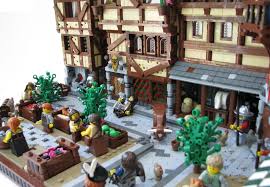 See how it is made! Lego Ideas Medieval Market Street