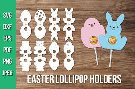 Download Easter Bunny Lollipop Holder Svg Chocolate Egg Holder Svg 1253549 Paper Cutting Design Bundles