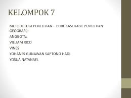 Langkah Penelitian Geografi Ppt Download