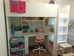 My Daughters Room After Much Investigating Of Loft Beds Measuring Up Different Storage Options For Underneath I Fi Ikea Loft Bed Kids Loft Beds Loft Bed
