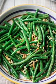 Green Beans With Garlic And Almonds Www Oliviascuisine Com Green Beans Green Bean Recipes Bean Recipes