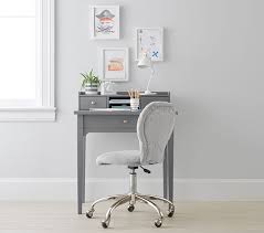 Compact desk design with a spacious desktop, 2 drawers, and storage compartments you can keep your books, papers, files, pens laptop, and other small items. Morgan Simple Kids Desk Hutch Pottery Barn Kids