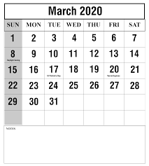 Full List Of March Holidays 2020 Calendar With Festival Dates Country Wise Free Printable Calendar Templates Printable Calendar Template Calendar Template