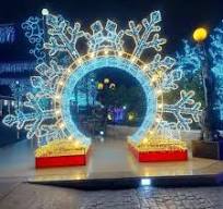 Custom Designed Led Christmas Ornament Archway Ip65 Waterproof Customizable  Size Ce Certified For Indoor Outdoor Lighting