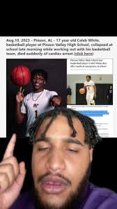 RIP CALEB WHITE 🕊️🏀 #greenscreen #zazarapnews #basketball #calebwhite  #fypシ #rip #viral #news #hiphopnews #frontpage