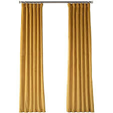 Beautify your room by signature amber gold blackout velvet curtain. Amazon Com Hpd Half Price Drapes Vpch 140805 84 Signature Blackout Velvet Curtain 1 Panel 50 X 84 Amber Gold Home Kitchen