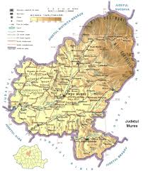 Cetatea medievală, biserica bob, al doilea rând: Judetul Mures Harta Romaniei