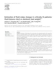 pdf estimation of fluid status changes in critically ill