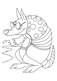 You can also enjoy coloring with your kids and create an original cute decor for your walls. Funny Armadillo Coloring Page Free Printable Coloring Pages For Kids