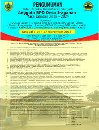 Peserta didik baru tahun ajaran 2017/2018. Pembukaan Pendaftaran Anggota Bpd Jraganan Periode 2018 2024 Pemerintah Desa Jraganan