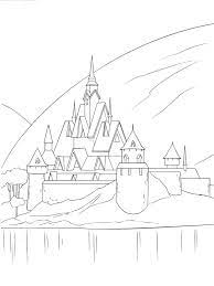 These alphabet coloring sheets will help little ones identify uppercase and lowercase versions of each letter. Colouring Page Castle Arendelle Coloringpage Ca