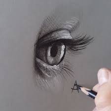 Steps For Portrait Drawing With Charcoal Drawing On Demand Dibujos De Ojos Arte Del Ojo Como Dibujar Ojos