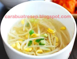 Ganti air untuk merendam sebanyak 4 sampai 5 kali agar kualitas kacang hijau senantiasa baik. Cara Membuat Sup Tauge Ala Korea Resep Masakan Indonesia