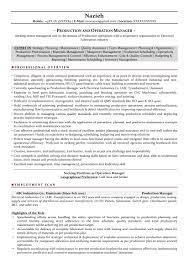 The key is to highlight the scope of your experience, your skills and strengths as they. Production Manager Sample Resumes Download Resume Format Templates