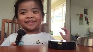 Adorable toddler shares her makeup tips