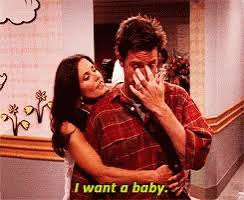Chandler looked at his friends and family, wanting to introduce their newborn baby. Friends Monica Gif Friends Monica Baby Discover Share Gifs