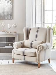 Ana Oversized Armchair French Stripe Oversized Armchair Occasional Chairs Lounge Chair Uk