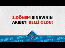 Check spelling or type a new query. Acik Lise 3 Donem Son Gun Harc Ne Zaman