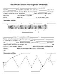 Discuss the instructions and hints in the box at the top of. Wave Characteristics And Properties Worksheet By Mercury Manufacturing