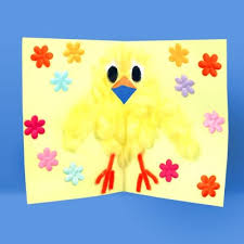 Covers reflective symmetry, accuracy in copying, colouring. How To Make An Easter Chick Card Eyr